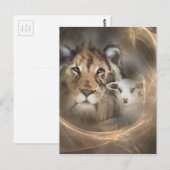 Carte Postale Cadeaux religieux Jésus de christion de "agneau de (Devant / Derrière)