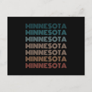 Carte Postale Cadeaux Rétro Minnesota Vintage États Américains