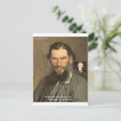 Carte Postale Cadeaux T-shirts etc. Citation de Tolstoï "Nietzsc (Debout devant)