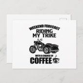 Carte Postale Cadeaux triés | Triker motocyclette trikes dit (Devant / Derrière)