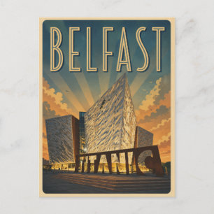 Carte Postale Cadeaux vintage Belfast Irlande du Nord titanic
