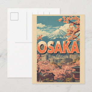Carte Postale Cadeaux vintage OSAKA japon île de Honshu