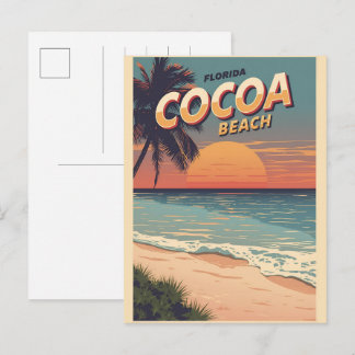Carte Postale Cadeaux vintage Travel Cocoa Beach Floride westgat