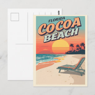 Carte Postale Cadeaux vintage Travel Cocoa Beach Floride westgat