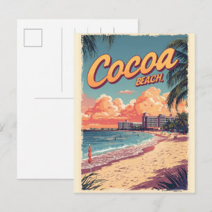Carte Postale Cadeaux vintage Travel Cocoa Beach Floride westgat