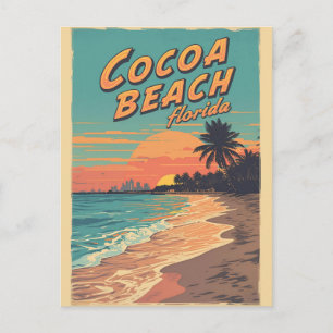 Carte Postale Cadeaux vintage Travel Cocoa Beach Floride westgat
