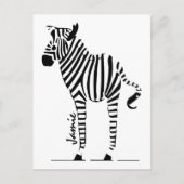 Carte Postale Cadeaux Zebra Lovers (Devant)