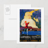 Carte Postale CadenabbiaTremezzo Poster Vintage Europe (Devant / Derrière)