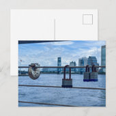Carte Postale Cadenas d'amour rouillés (Devant / Derrière)