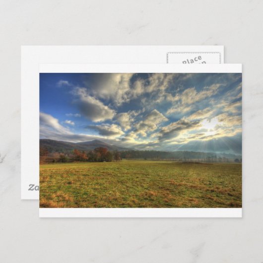 Carte Postale Cades Cove Soleil matinal (Devant / Derrière)