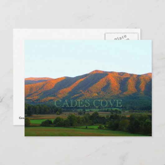 Carte Postale Cades Cove Vue (Devant / Derrière)
