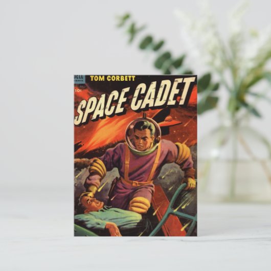 Carte Postale Cadet spatial (Debout devant)