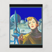 Carte Postale Cadet spatial femme (Devant)