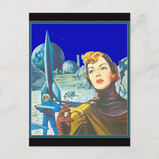 Carte Postale Cadet spatial femme (Devant)