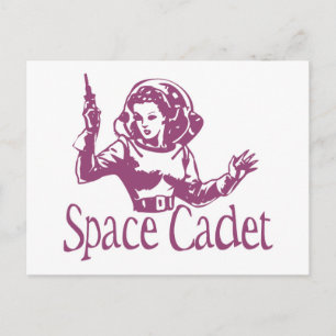 Carte Postale Cadet spatial rose