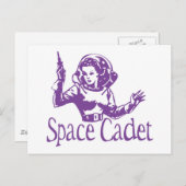 Carte Postale Cadet spatial violet (Devant / Derrière)