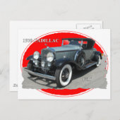 CARTE POSTALE CADILLAC 1930 V/16 (Devant / Derrière)