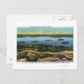 Carte Postale Cadillac Mt Summit Vue du port de Bar (Devant / Derrière)