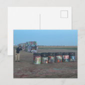 Carte Postale Cadillac Ranch Amarillo (Devant / Derrière)