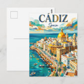 Carte Postale Cadix Espagne (Devant / Derrière)
