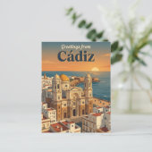 Carte Postale Cadix Espagne (Debout devant)