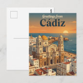 Carte Postale Cadix Espagne (Devant / Derrière)