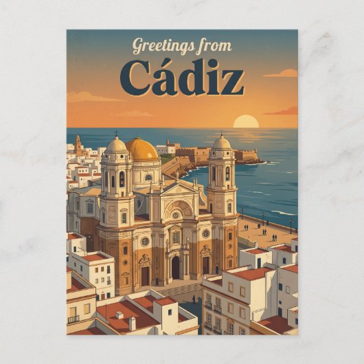 Carte Postale Cadix Espagne (Devant)