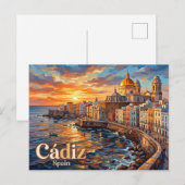 Carte Postale Cadix Espagne (Devant / Derrière)