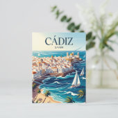 Carte Postale Cadix Espagne (Debout devant)