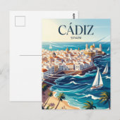 Carte Postale Cadix Espagne (Devant / Derrière)