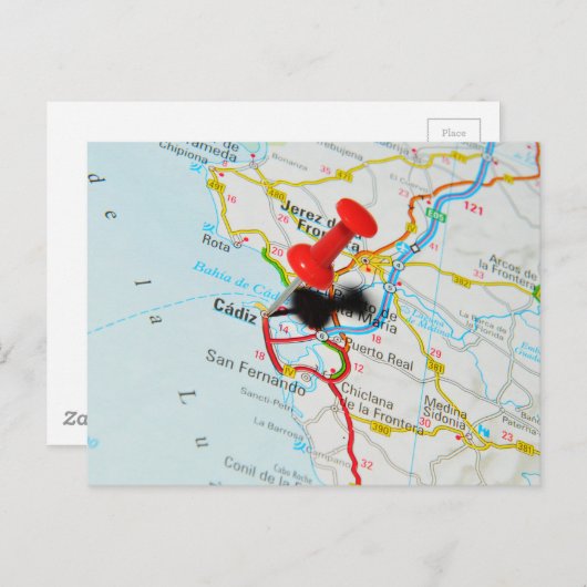 Carte Postale Cadix, Espagne (Devant / Derrière)