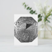 Carte Postale Cadran solaire portable, du château de Sierk 1756 (Debout devant)