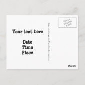 Carte Postale Cadre Alphabet (Dos)