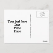 Carte Postale Cadre Alphabet (Dos)