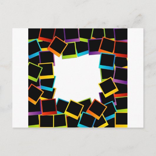 Carte Postale cadre - coloré (Devant)