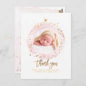 Carte Postale Cadre d'aquarelle de Merci PixDezines (Devant / Derrière)