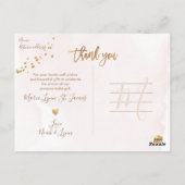 Carte Postale Cadre d'aquarelle de Merci PixDezines (Dos)