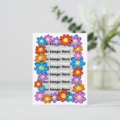 Carte Postale Cadre de fleurs (Debout devant)