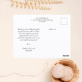 Carte Postale Cadre de texte Moderne à Motifs Floraux