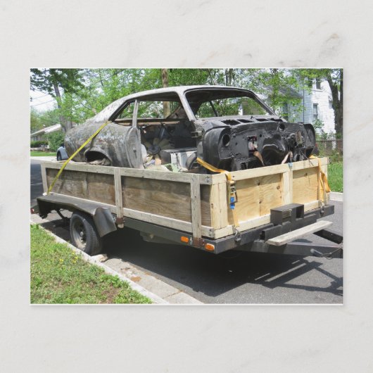 Carte Postale Cadre de voiture (Devant)