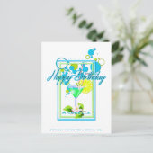 Carte Postale Cadre élégant Couleurs vives Anniversaire Cocktail (Debout devant)