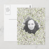 Carte Postale Cadre feuille (Devant / Derrière)