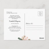 Carte Postale Cadre géométrique des Feuilles tropicaux Modifier  (Dos)