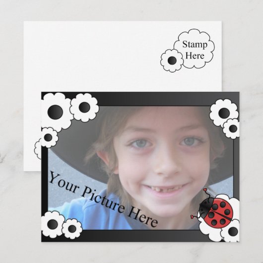 Carte Postale Cadre Ladybug (Devant / Derrière)