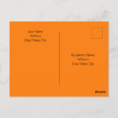 Carte Postale Cadre maman Fleur Orange mignon pour animal de com (Dos)