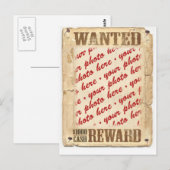 Carte Postale Cadre photo de l'affiche Recherchée (Devant / Derrière)