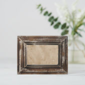 Carte Postale Cadre rustique personnalisable (Debout devant)