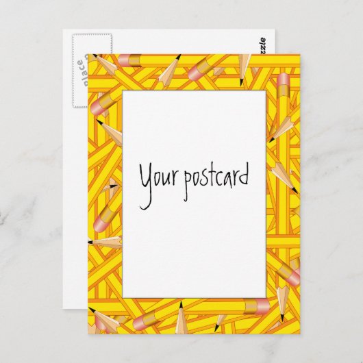 Carte Postale Cadres de crayons (Devant / Derrière)
