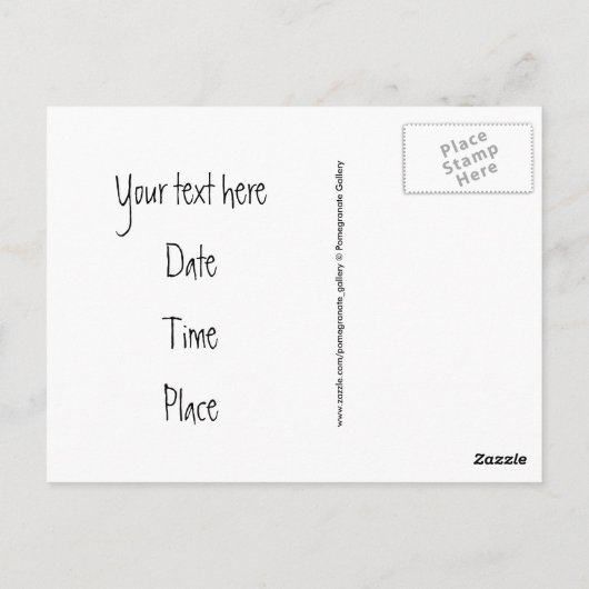 Carte Postale Cadres de crayons (Dos)