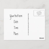 Carte Postale Cadres de crayons (Dos)